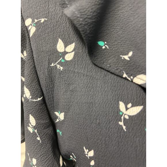 NWT Chelsea Nordstrom Navy Wrap Feminine Dress Size L - Picture 4 of 8